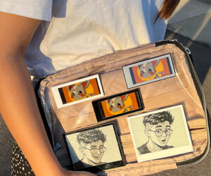 Eペーパーディスプレイで自分だけのバッグタグを作りました！